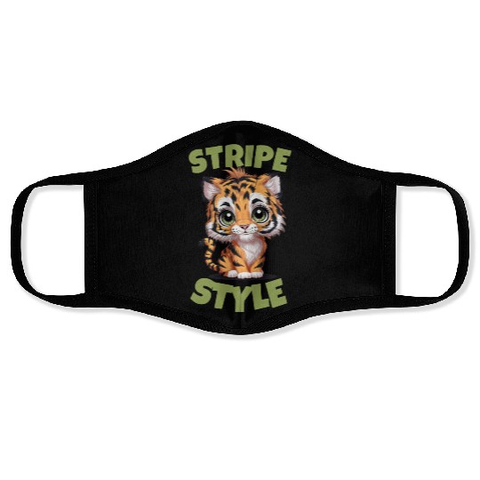 Cute Tiger Stripe Style Face Masks