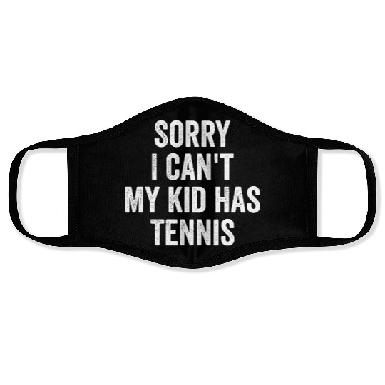 Tennis Parent Tennis Mom Dad Funny Face Masks