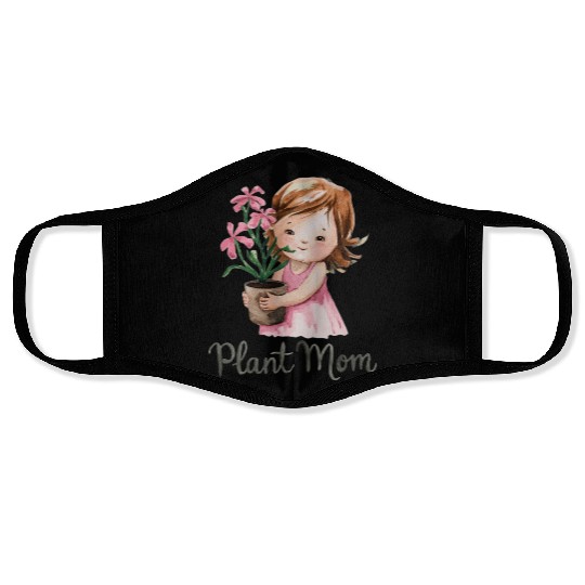 plant mom Face Masks