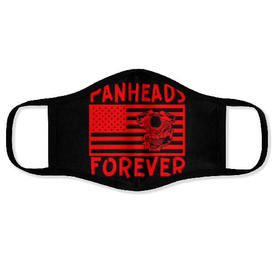 Panheads Forever LIKE US ON FACEBOOK Face Masks