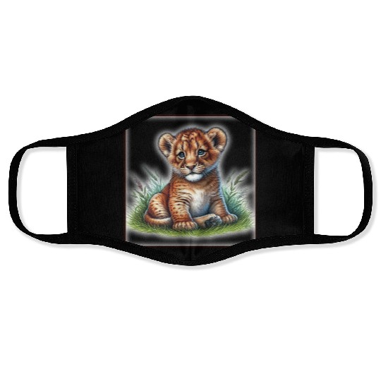 Cute baby animals Face Masks