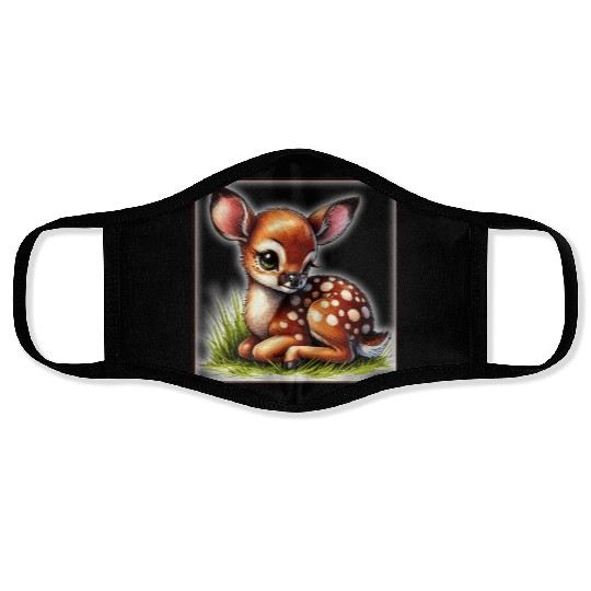 Cute baby animals Face Masks