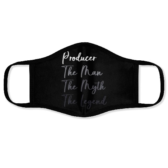 Vintage Music Producer The Man The Myth The Legend Face Masks