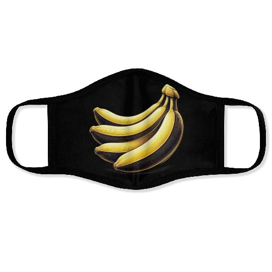 Banana food art bananas design 2 Face Masks
