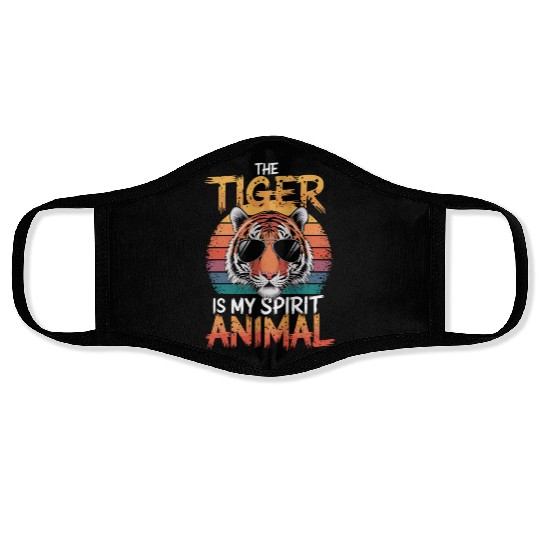The Tiger Is My Spirit Animal Face Masks