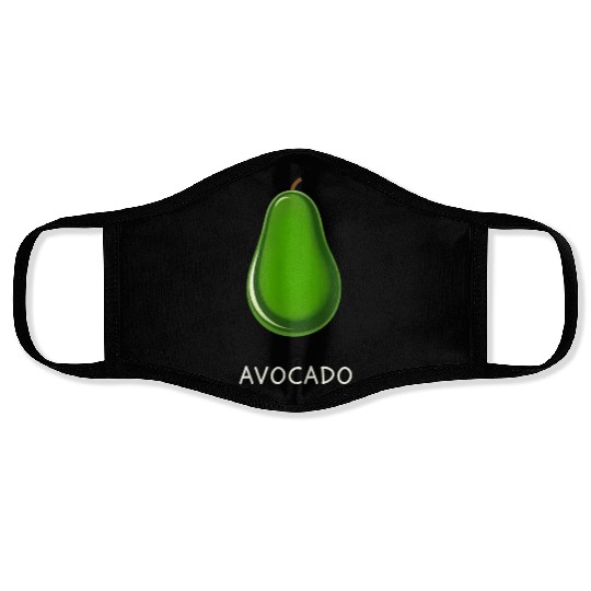Avocado food art vegan design 11 Face Masks