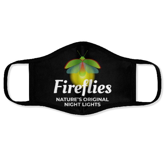 Fireflies Firefly Lightning Bug Insect Collector Face Masks