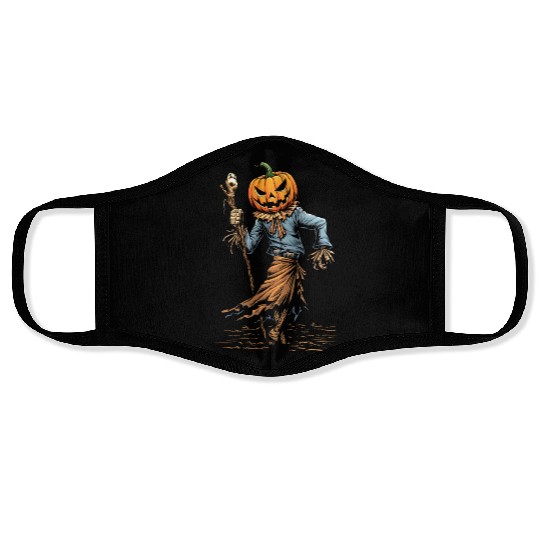 Spooky Halloween Scarecrow Face Masks