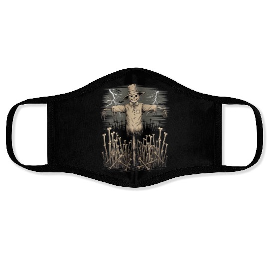 Spooky Halloween Scarecrow Face Masks