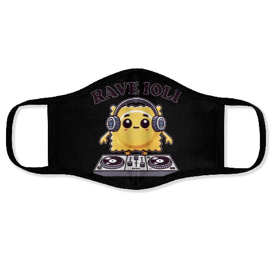 Ravioli techno musician DJ rave dance disco Face Masks