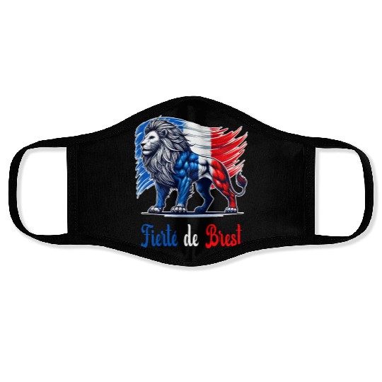 The proud Brest flag design Face Masks