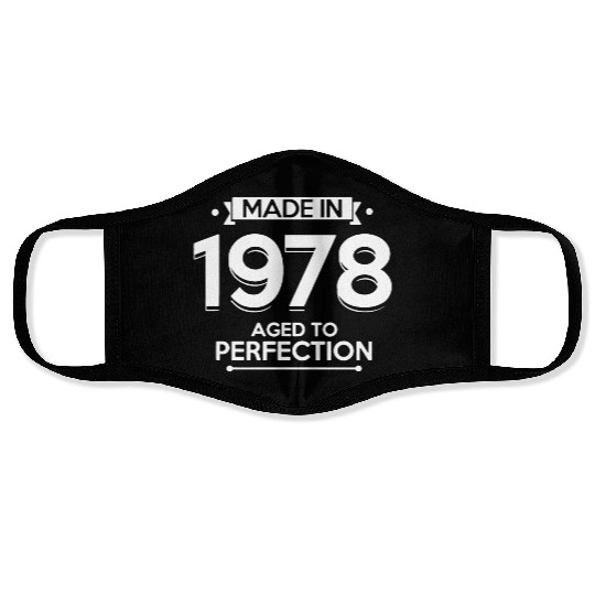 1978 age of Perfection Face Masks