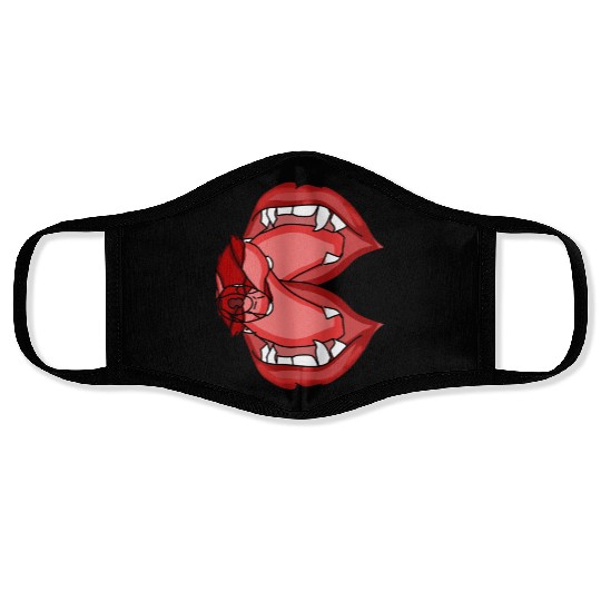 Fangs Unleashed A Vampire s Fierce Expression Face Masks