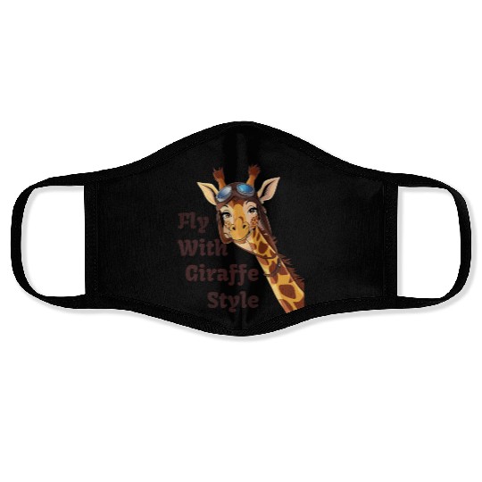 Fly with Giraffe Style Adventure Face Masks