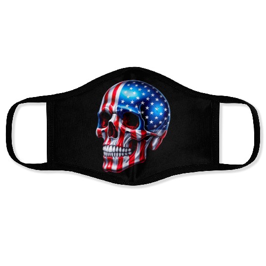 American Flag Skull Face Masks