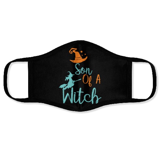 Son of a Witch Halloween Trick Or Treat Boys Wizar Face Masks