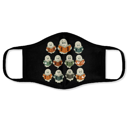 Spooky Stories Book Club - Happy Halloween Face Masks