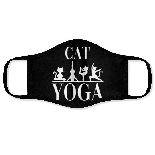 Yoga Cats for a Yoga Student Yoga Teacher Cat Face Masks