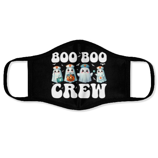 Boo Boo Crew Nurse Gifts Funny Halloween Costume Face Masks