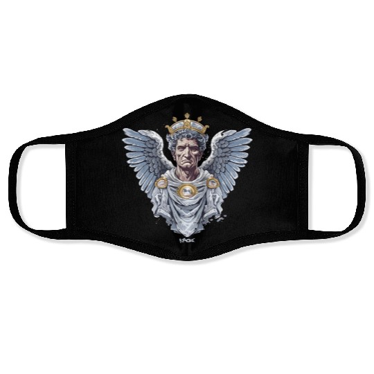 Emperor Caesar with Angel Wings Face Masks