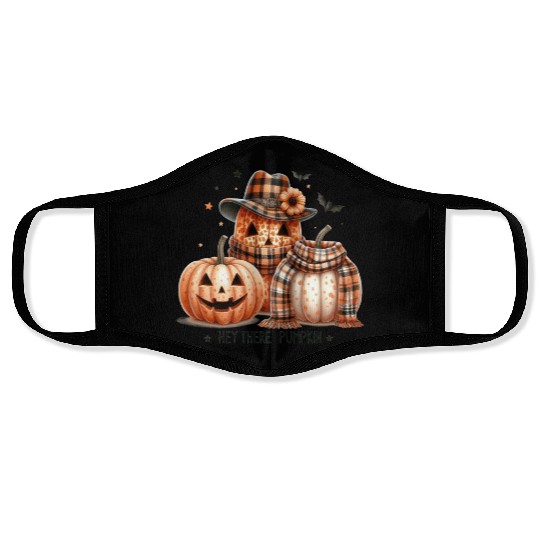 Hey There Pumpkin Face Masks