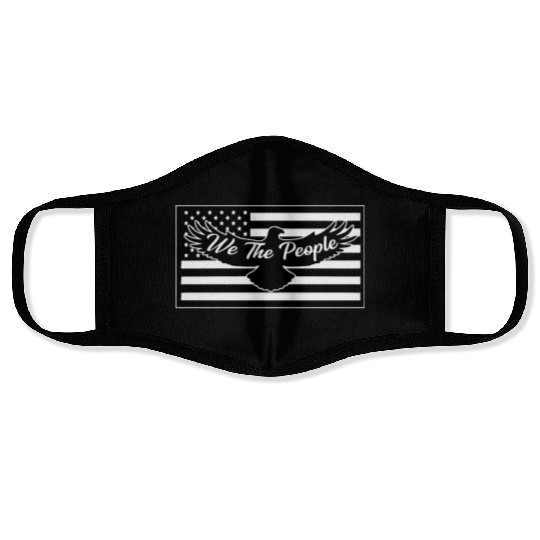 We The People Eagle Flag © LIKE US ON FACEBOOK Face Masks