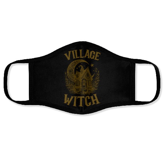 Village Witch Salem Vintage Halloween Face Masks
