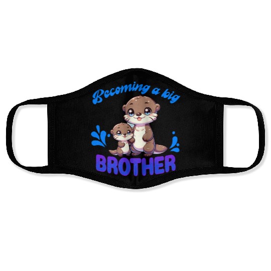 Soon I'll Be A Big Brother, Sweet Otter Brother Face Masks