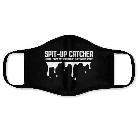 Spit Up Catcher Newborn Dad Joke Burp Face Masks