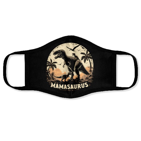 Dinosaur Mamasaurus Face Masks Cool Mother's Day Mom