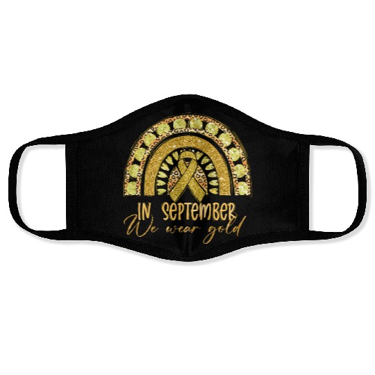 In September We Wear Gold Childhood Face Masks