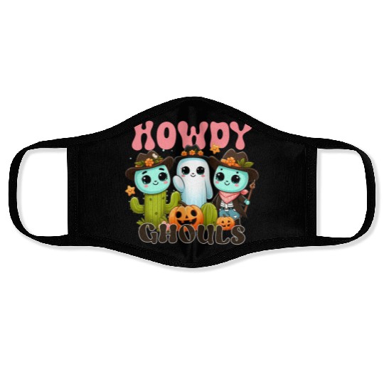 Howdy Ghouls Face Masks