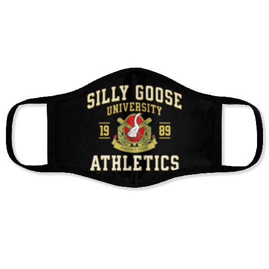 Silly Goose University Athletics Funny Goose Sport Face Masks