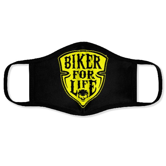 Biker For Life Shield LIKE US ON FACEBOOK # Face Masks