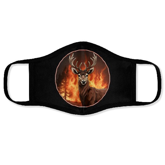 Deer Firefighter Face Masks