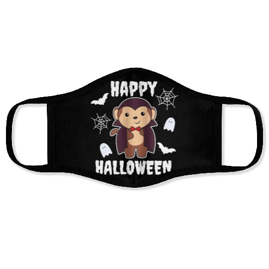 Monkey Happy Halloween Cute Vampire Costume Face Masks