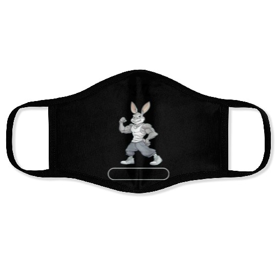 Hustle For That Muscle Bunny Face Masks