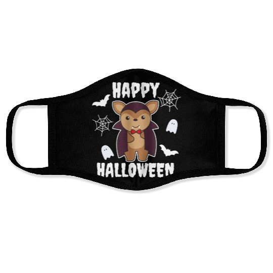 Deer Happy Halloween Cute Devil Vampire Costume Face Masks