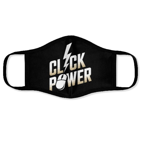 Click Power Cyber Monday Shopping Force Face Masks