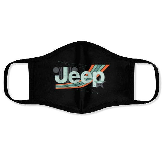 Jeep Painted Angles Design Face Masks