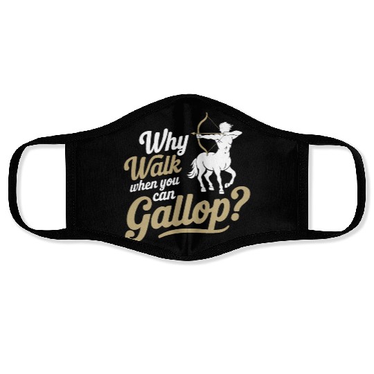 Funny Sagittarius Face Masks