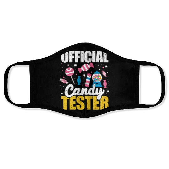 Kids Women Official Candy Tester For Candy Lover Face Masks