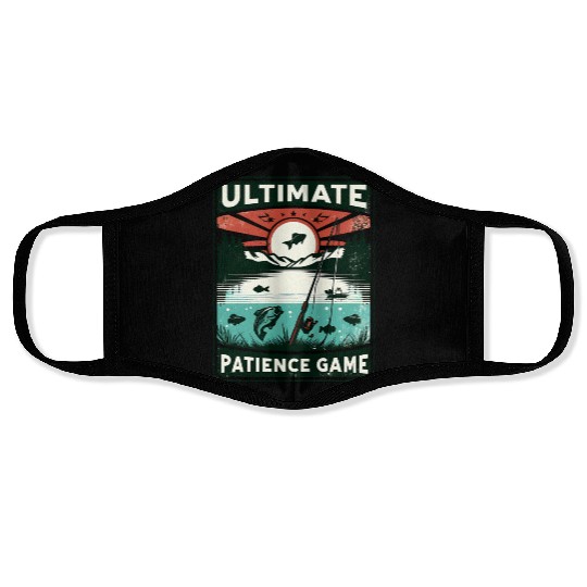 Ultimate Patience Game - Funny Vintage Fishing Face Masks