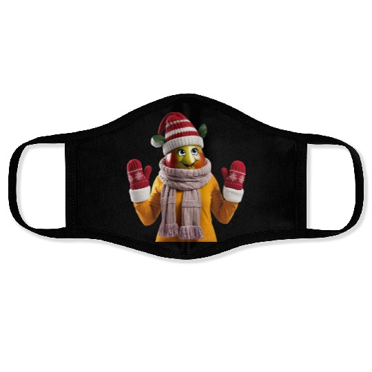 Winter Fruit Character Fun Face Masks