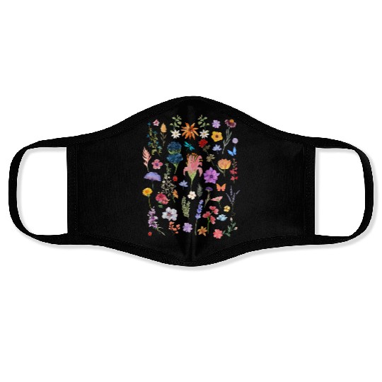 Stay wild flower child. Face Masks