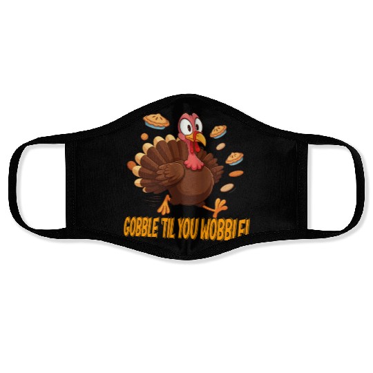 Gobble 'Til You Wobble! Thanksgiving Fun Face Masks