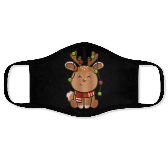 Cute reindeer Face Masks