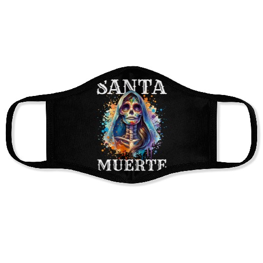 Santa Muerte for Karnival, Halloween and Día de Face Masks