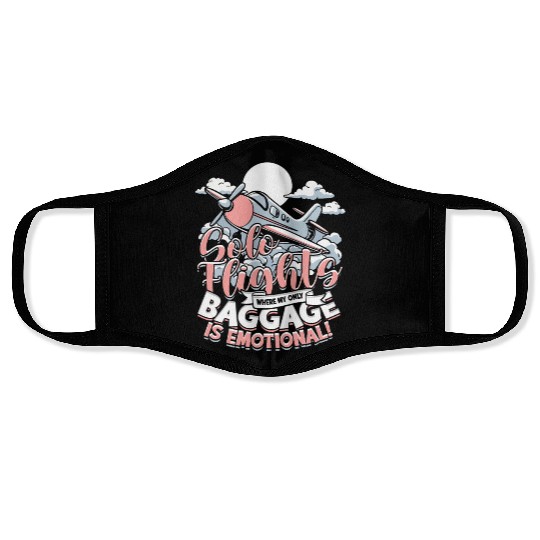 First Solo Flight Pilot Solo Flights Face Masks