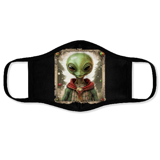 Aliens Christmas Face Masks
